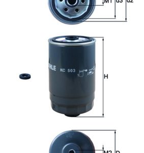 Filtru combustibil KIA OPTIMA (JF) 1.7 CRDi diesel 141 cai MAHLE ORIGINAL KC 503D