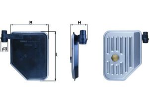 Filtru hidraulic cutie de viteze automata KIA PRO CEED (JD) 1.4 CRDi 90 diesel 90 cai MAHLE ORIGINAL HX 156