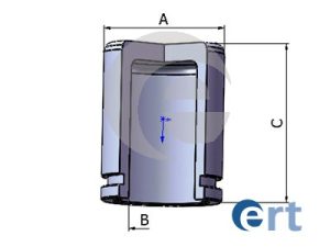 Piston etrier frana KIA CEED (JD) 1.6 CRDi 110 diesel 110 cai ERT 151034-C