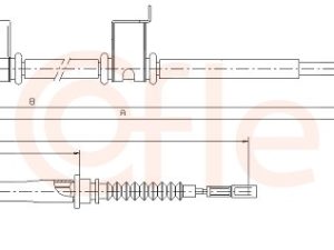 Cablu frana de parcare KIA CEED hatchback (ED) 1.4 CVVT benzina 90 cai COFLE 17.6052