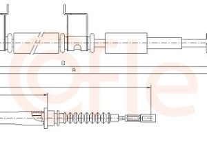 Cablu frana de parcare KIA CEED hatchback (ED) 1.6 benzina 122 cai COFLE 17.6053