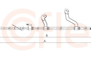 Cablu frana de parcare KIA CEED (JD) 1.4 CVVT benzina 90 cai COFLE 17.6074