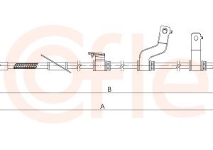 Cablu frana de parcare KIA CEED (JD) 1.0 T-GDI benzina 120 cai COFLE 17.6075