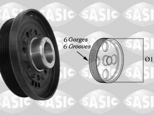 Fulie curea arbore cotit KIA STINGER (CK) 2.2 CRDi VGT diesel 200 cai SASIC 2156090