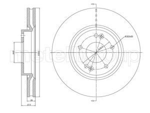 Disc frana KIA OPTIMA (JF) 1.6 T-GDI benzina 179 cai METELLI 23-1162C