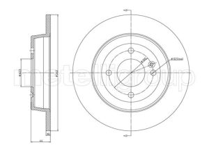 Disc frana KIA STONIC (YB) 1.0 T-GDi Eco-Dynamics+ benzina/elector 101 cai METELLI 23-1376C