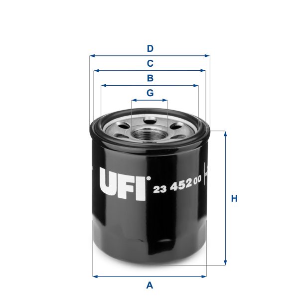 Filtru ulei KIA CEED (CD) 1.0 T-GDI 100 Eco-Dynamics+ benzina/elector 101 cai UFI 23.452.00