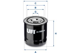 Filtru ulei KIA CEED Sportswagon (JD) 1.6 GDI benzina 135 cai UFI 23.583.00
