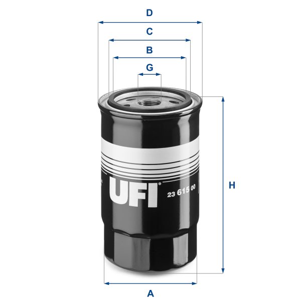 Filtru ulei KIA PRO CEED (ED) 2.0 CRDi 140 diesel 140 cai UFI 23.615.00