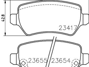 Placute frana KIA VENGA (YN) 1.4 CRDi 75 diesel 78 cai DON PCP1019