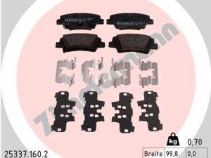 Placute frana KIA CEED (JD) 1.0 T-GDI benzina 120 cai ZIMMERMANN 25337.160.2