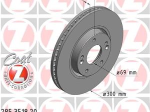 Disc frana KIA OPTIMA (JF) 1.6 T-GDI benzina 179 cai ZIMMERMANN 285.3518.20