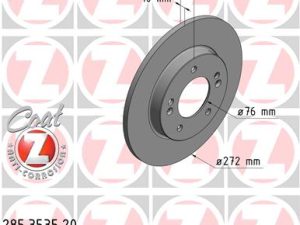 Disc frana KIA CEED (CD) 1.0 T-GDI benzina 101 cai ZIMMERMANN 285.3535.20