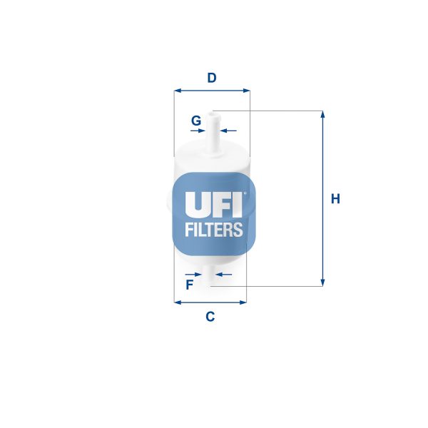 Filtru combustibil KIA CEED (CD) 1.4 benzina 99 cai UFI 31.010.00
