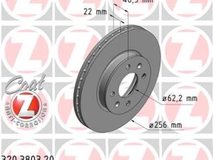 Disc frana KIA STONIC (YB) 1.0 T-GDi benzina 101 cai ZIMMERMANN 320.3803.20