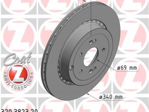 Disc frana KIA STINGER (CK) 3.3 T-GDi 4WD benzina 370 cai ZIMMERMANN 320.3823.20