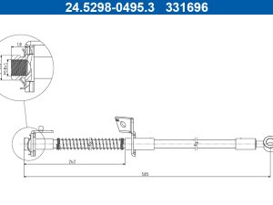 Furtun frana KIA PRO CEED Hatchback Van (JD) 1.4 MPI benzina 101 cai ATE 24.5298-0495.3