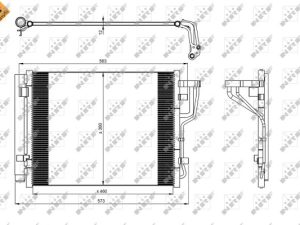 Condensator climatizare KIA PRO CEED (ED) 1.6 CRDi 115 diesel 115 cai NRF 35986