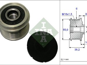 Fulie alternator KIA XCEED Van (CD) 1.6 CRDI diesel 136 cai INA 535 0216 10