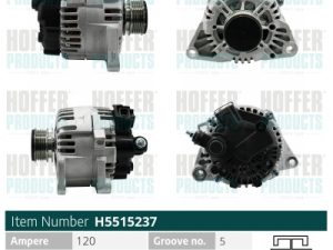 Alternator KIA VENGA (YN) 1.4 CRDi 75 diesel 78 cai HOFFER H5515237