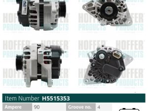 Alternator KIA PRO CEED (ED) 2.0 LPG Benzina/Autogaz (GPL) 143 cai HOFFER H5515353