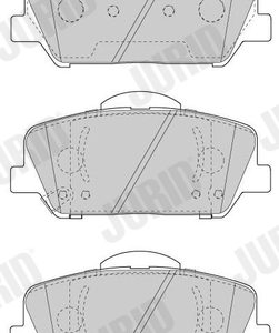 Placute frana KIA OPTIMA (FSGDS6B) 2.0 benzina 170 cai JURID 573447J