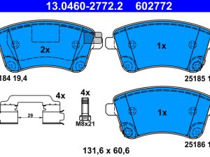 Placute frana KIA VENGA (YN) 1.6 CVVT benzina 125 cai ATE 13.0460-2772.2