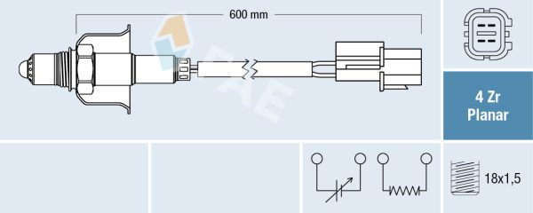 Sonda Lambda KIA CEED (JD) 1.4 MPI benzina 101 cai FAE 77696