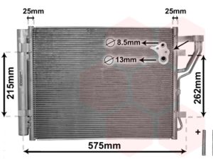 Condensator climatizare KIA CEED SW (ED) 2.0 CRDi 140 diesel 140 cai VAN WEZEL 82005189