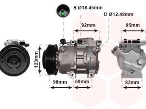 Compresor climatizare KIA CEED SW (ED) 1.6 CRDi 128 diesel 128 cai VAN WEZEL 8200K239
