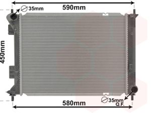 Radiator racire motor KIA VENGA (YN) 1.4 CVVT benzina 90 cai VAN WEZEL 82012710