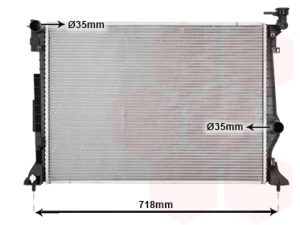 Radiator racire motor KIA STINGER (CK) 2.0 T-GDi benzina 256 cai VAN WEZEL 82012740