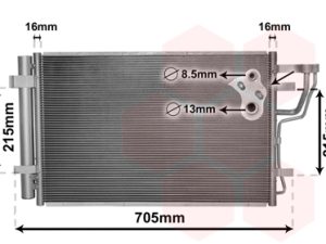 Condensator climatizare KIA PRO CEED (ED) 1.4 benzina 105 cai VAN WEZEL 83005102