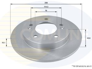 Disc frana KIA VENGA (YN) 1.4 CRDi 90 diesel 90 cai COMLINE ADC1099