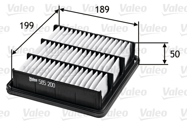 Filtru aer KIA PRO CEED (ED) 2.0 CRDi 140 diesel 140 cai VALEO 585200