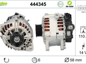 Alternator KIA CEED hatchback (ED) 1.4 benzina 109 cai VALEO 444345