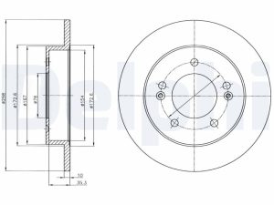 Disc frana KIA VENGA (YN) 1.4 CRDi 90 diesel 90 cai DELPHI BG4310