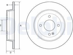 Disc frana KIA STONIC (YB) 1.2 CVVT benzina 79 cai DELPHI BG4564