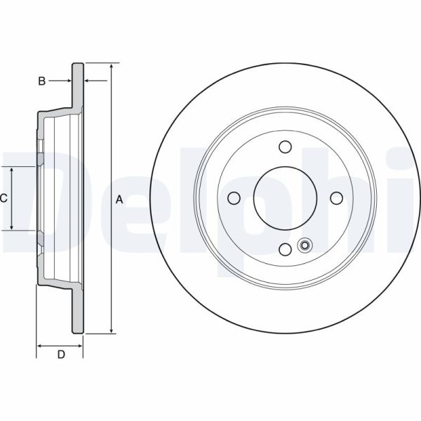 Disc frana KIA STONIC (YB) 1.2 CVVT benzina 79 cai DELPHI BG4564