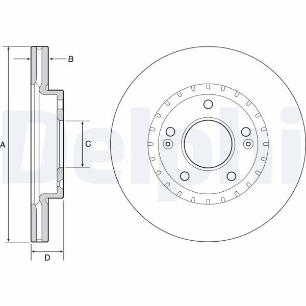 Disc frana KIA CEED (CD) 1.4 LPG Benzina/Autogaz (GPL) 97 cai DELPHI BG4565C