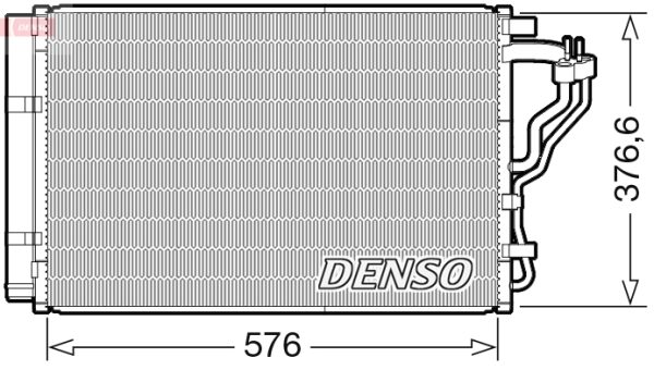 Condensator climatizare KIA CEED (JD) 1.0 T-GDI benzina 120 cai DENSO DCN43008