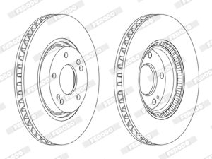 Disc frana KIA PRO CEED Hatchback Van (JD) 1.6 CRDI diesel 136 cai FERODO DDF1795C