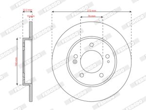 Disc frana KIA PROCEED (CD) 1.5 T-GDI MHEV benzina/elector 140 cai FERODO DDF2983C