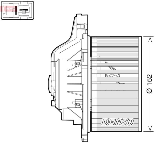 Ventilator habitaclu KIA CEED (JD) 1.0 T-GDI benzina 100 cai DENSO DEA41015