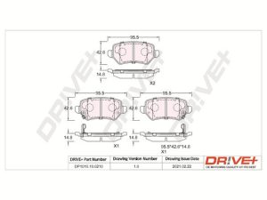 Placute frana KIA VENGA (YN) 1.4 CRDi 75 diesel 78 cai DRIVE DP1010.10.0210