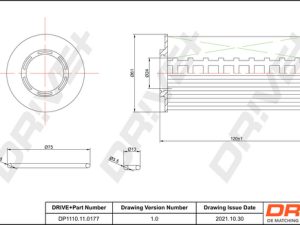 Filtru ulei KIA PRO CEED (ED) 1.6 CRDi 90 diesel 90 cai DRIVE DP1110.11.0177