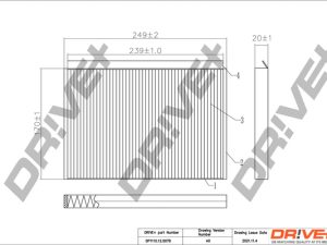 Filtru polen KIA CEED hatchback (ED) 1.4 benzina 105 cai DRIVE DP1110.12.0078