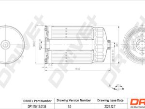 Filtru combustibil KIA PRO CEED Hatchback Van (JD) 1.6 CRDI diesel 136 cai DRIVE DP1110.13.0135