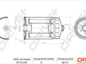 Filtru combustibil KIA OPTIMA (FSGDS6B) 1.7 CRDi diesel 136 cai DRIVE DP1110.13.0137