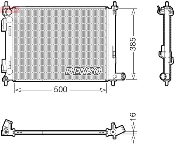Radiator racire motor KIA STONIC (YB) 1.4 CVVT benzina 99 cai DENSO DRM43013